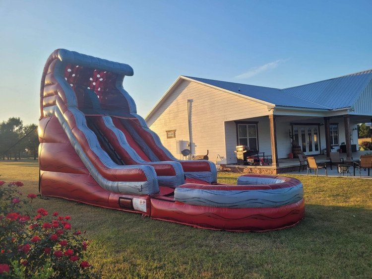 18' Red Flame Water Slide