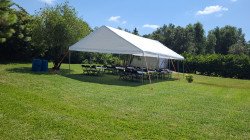 IMG 20220923 124940637 1667262852 20 FT x 30 FT Tent Package (48 Black Chairs & 8 Rectangle Ta
