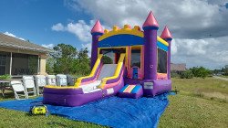 IMG 20221106 114757884 1672464942 Purple Bounce House With Dry Slide Package