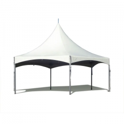 30 FT X 30 FT Hexagon High Peak Frame Party Tent, White (Wit