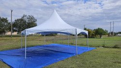 387518336 359560756669273 6935564129418252137 n 1703691931 30 FT X 30 FT Hexagon High Peak Frame Party Tent, White (Wit
