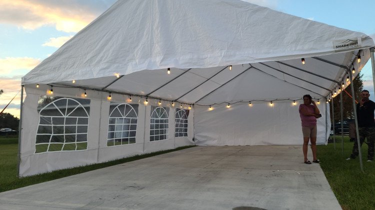 30' x 100' Frame Tent - White — Box K Events