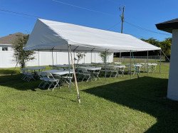 20 FT x 30 FT Frame Party Tent - White (Without Walls)