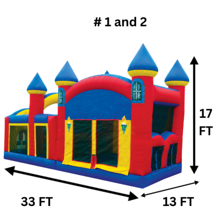 Retro Obstacle Course and Bounce House