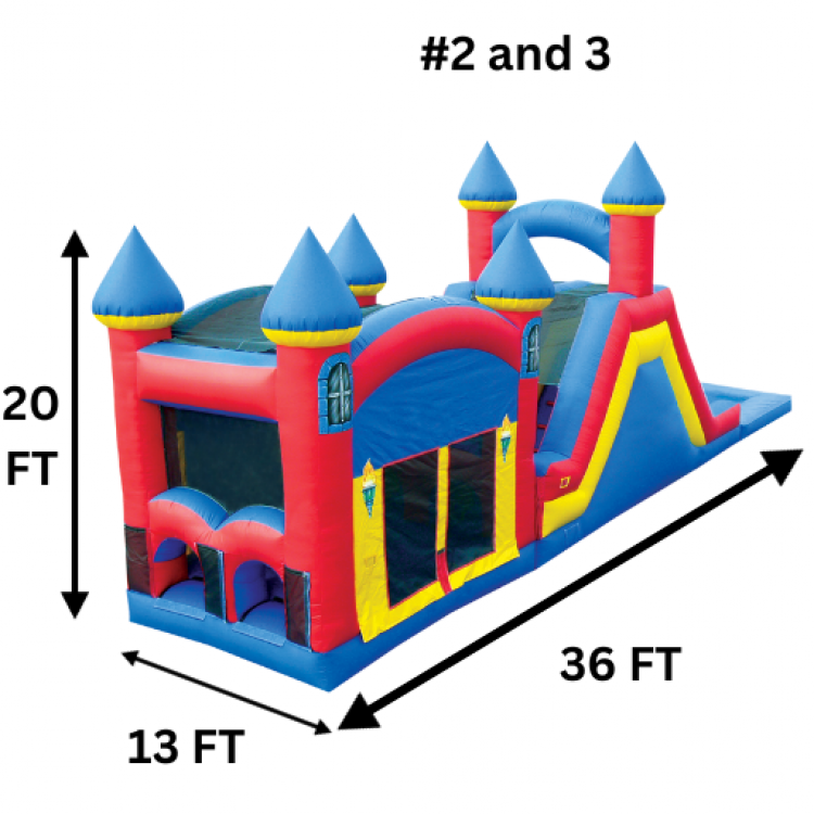 Retro Bounce House, Slide and Pool