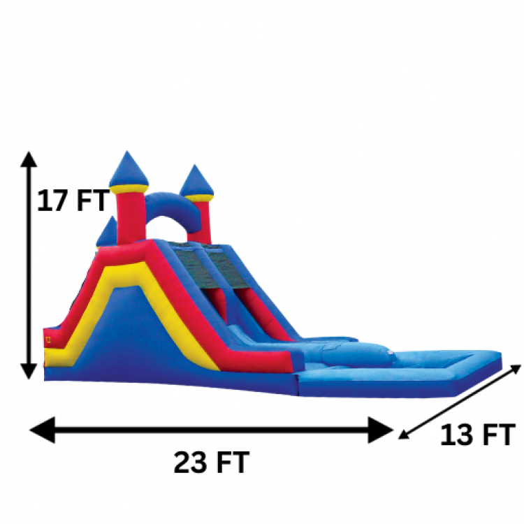 Retro 17 FT Slide And Pool
