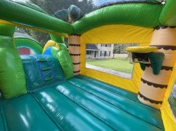 352097977 261801309847478 1018668525888020300 n 1704310881 Dinosaur Bounce House Package (18 Black Chairs & 3 Tables)