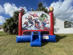 406328557 1575529826318122 7909829078510763529 n 1704325698 Marvel Avengers Bounce House Package (18 Black Chairs & 3 Re