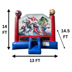 Avengers20Bounce20House 1704325698 Marvel Avengers Bounce House Package (18 Black Chairs & 3 Re