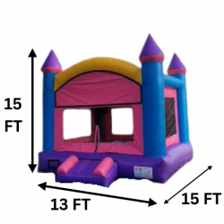 Cotton20Candy20Bounce20House 1704325032 Cotton Candy Bounce Package (18 Black Chairs & 3 Tables)