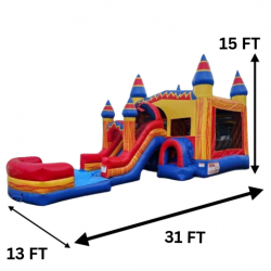 Firecracker Bounce House / Slide Combo