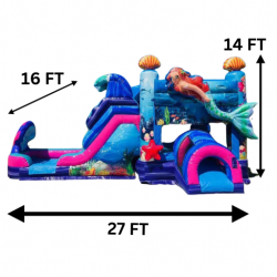 Mermaid Bounce House / Slide Combo