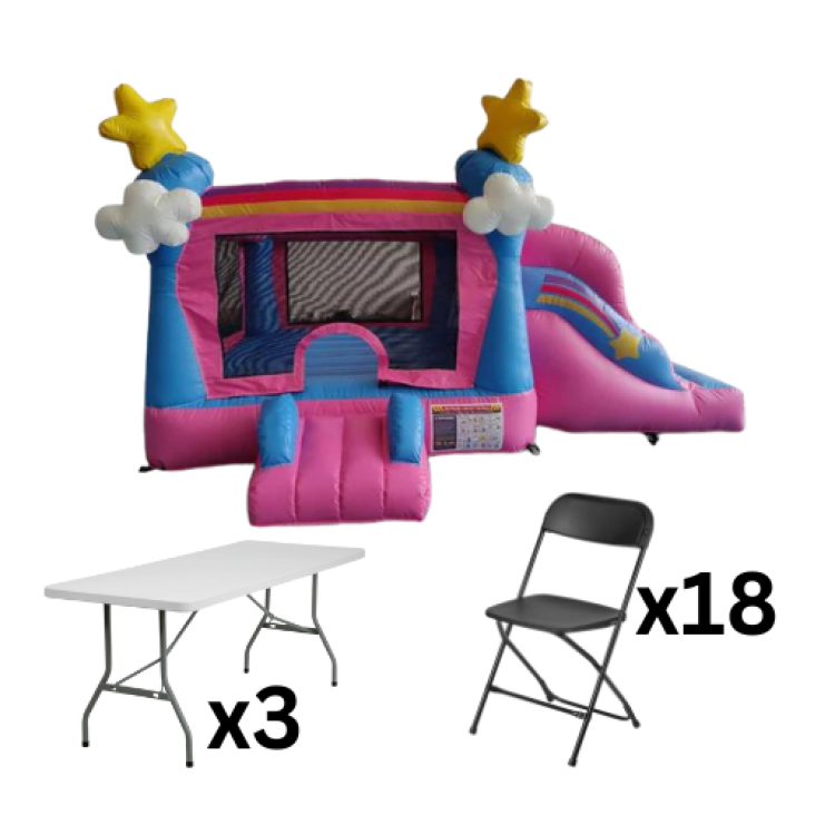 Mini Wonderland (Toddler) Package (18 Black Chairs & 3 Table