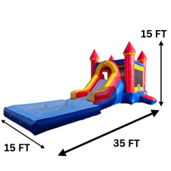 Royal20Combo 1704335032 Royal Castle Bounce House Package (18 Black Chairs & 3 Table