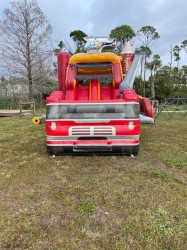 firetruck2 1709865469 Fire Truck Bounce House / Dual Lane Slide Combo