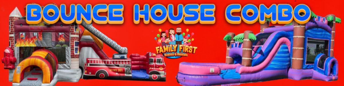 Bounce House Combo Rentals Family First Events Rentals 2 1 scaled Bounce House / Waterslide Combos