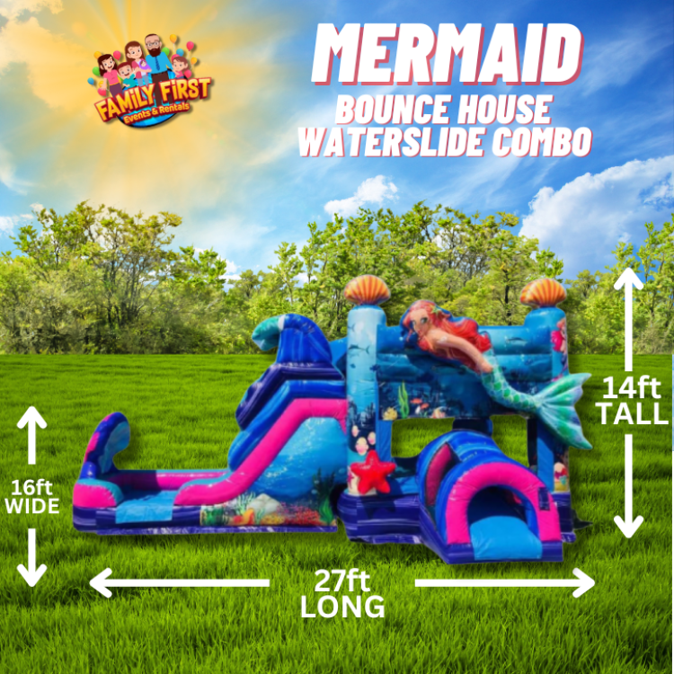 Mermaid Bounce House / Slide Combo