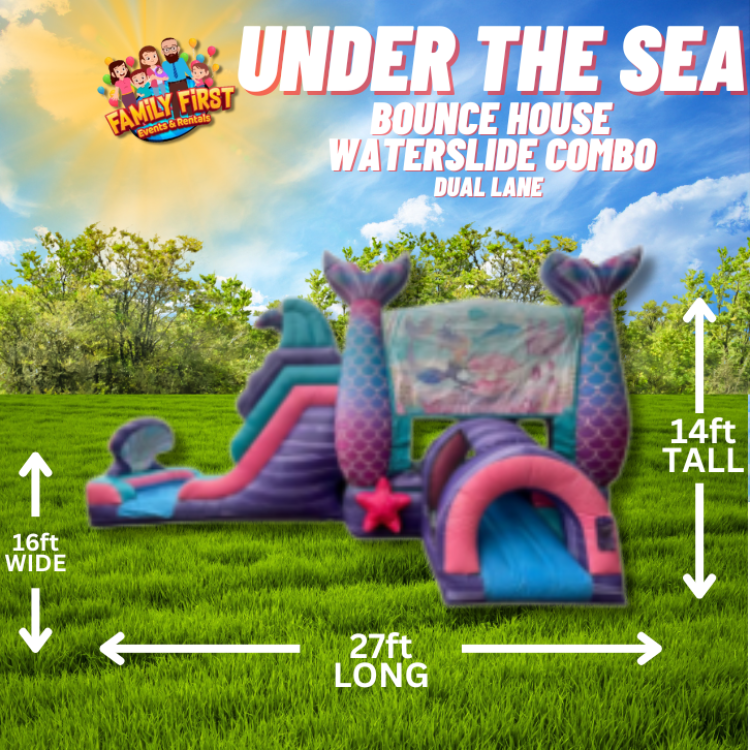 Under the Sea Bounce House / Dual Lane Slide Combo