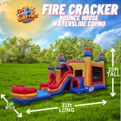 Firecracker Bounce House / Slide Combo