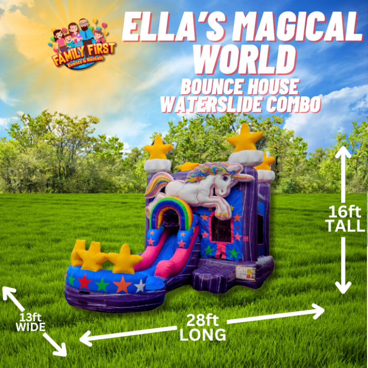 Ella's Magical World Bounce House / Slide Combo