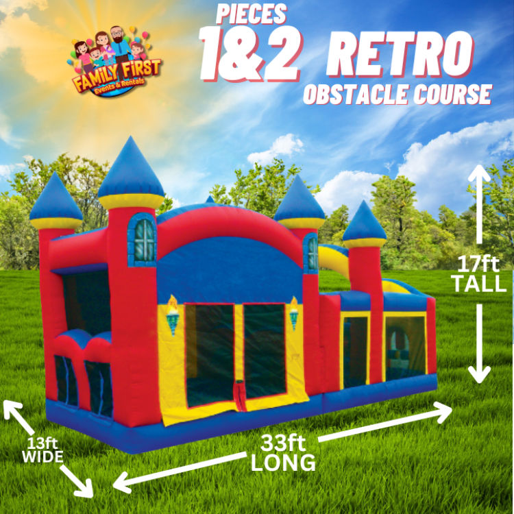 Retro Obstacle Course and Bounce House