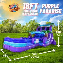 18ft Dual Lane Purple Paradise