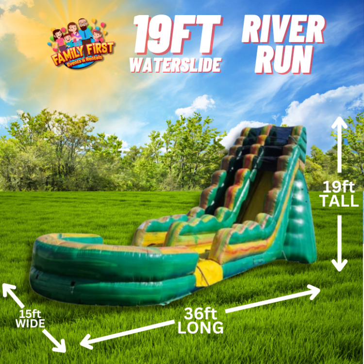 19 FT River Run Water Slide