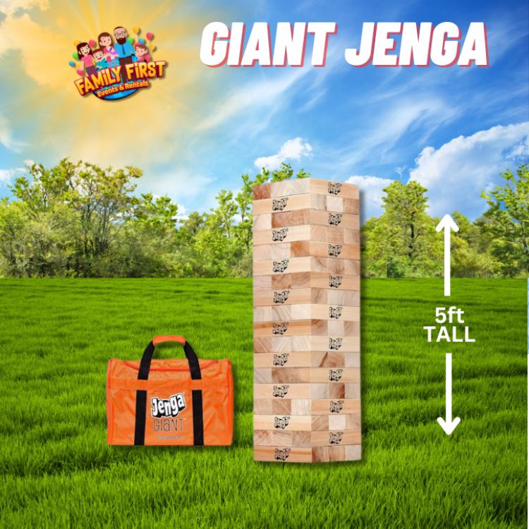 Giant Jenga (Stacks up to 5FT TALL)