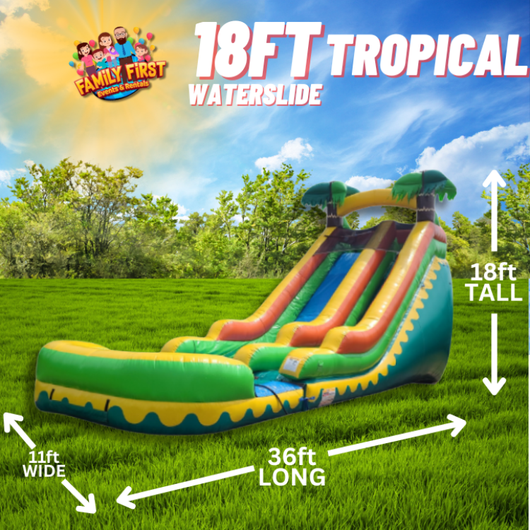 18 FT Tropical Water Slide