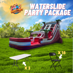 22 FT Hawaiian Punch Dual Lane Water Slide Package