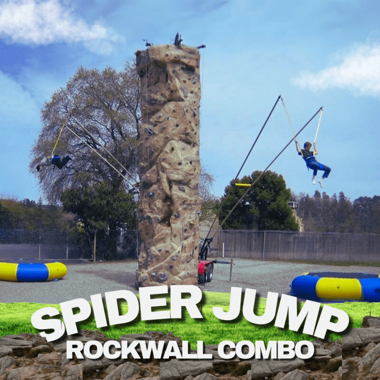 Spider Jump Rockwall/ Bungee Combo Rental