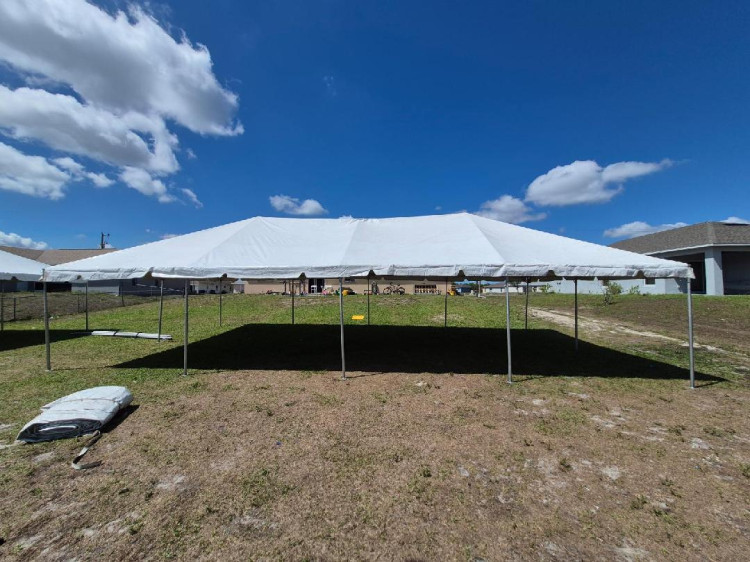 20 FT x 40 FT WC Frame Party Tent - White (Without Walls)
