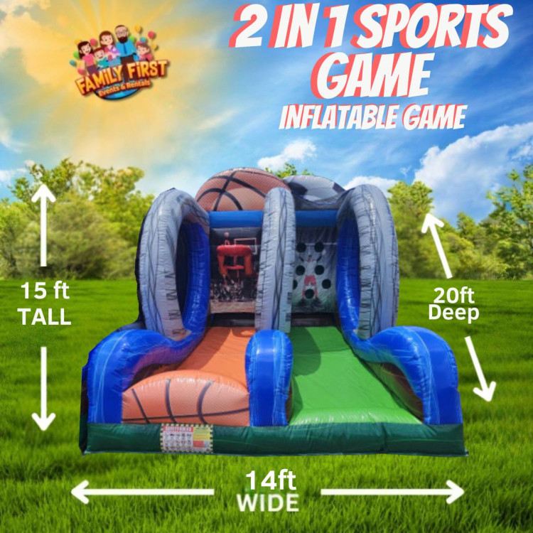 2 In 1 Sports game (Basketball and Soccer)