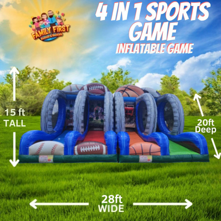 4 In 1 Sports game (Baseball, Football, Basketball, Soccer) 4 In 1 Sports game (Baseball, Football, Basketball, Soccer)