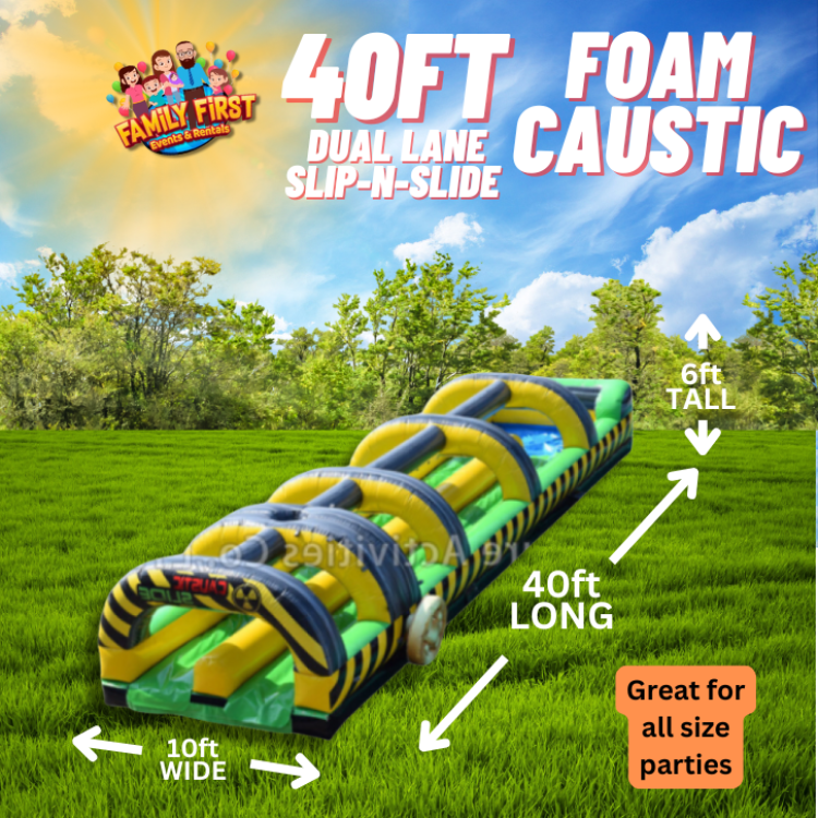 40 FT DL Foam Caustic Slip and Slide