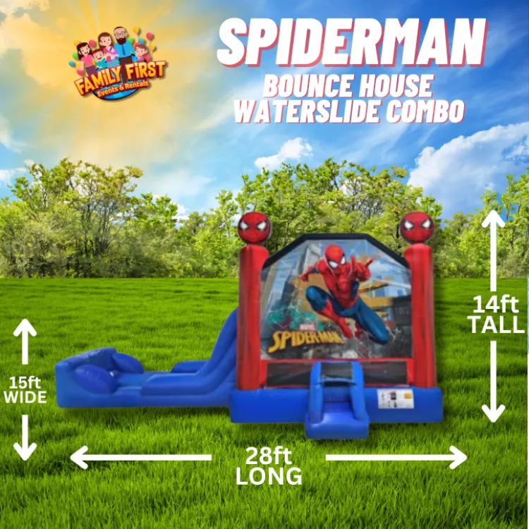 Spiderman Bounce House/ Slide Combo
