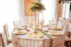 Gold Tall Centerpieces