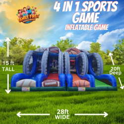 4 In 1 Sports game (Baseball, Football, Basketball, Soccer)