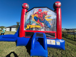spider3 1768337478 Spiderman Bounce House/ Slide Combo