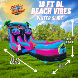 18ft Dual Lane Beach Vibes Package (18 B & 3 - 6 FT)