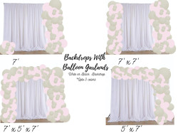 Backdrop w/ Balloon Garland