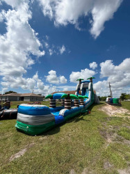 17528 1782651666 22 FT Island Escape XL Water Slide with Slip and Slide