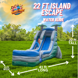 22 FT Island Escape Water Slide