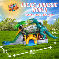 Lucas' Jurassic World Bounce and Slide Combo