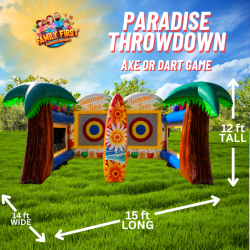 Paradise Throwdown (Inflatable Axe Throw & Dart Game)