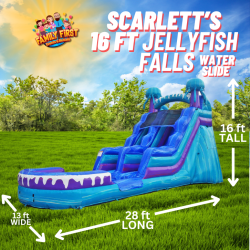 Scarlett's 16 FT Jellyfish Falls Water Slide