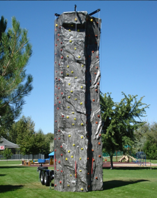 24 FT mobile rock wall rental in Fort Myers, FL